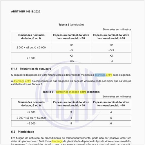 Qual a diferença máxima entre as diagonais?