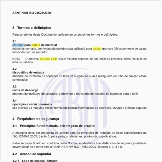 Como pode ser definido um sistema para coleta de material?