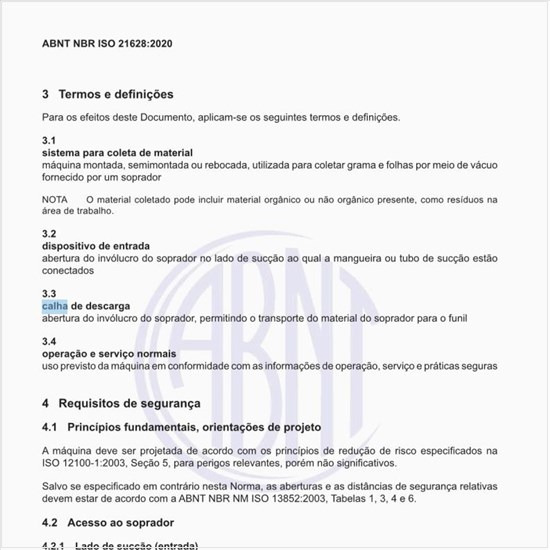 O que é uma calha de descarga?