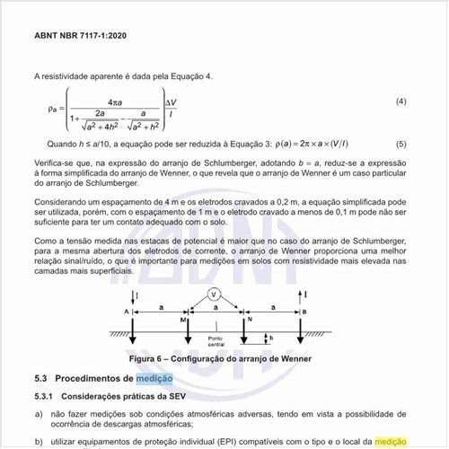 Qual é o número e a localização das linhas de medição (SEV)?
