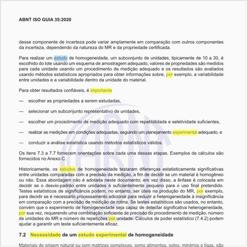 Por que há a necessidade de um estudo experimental de homogeneidade?
