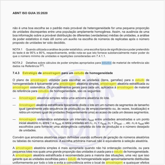 Qual é a estratégia de amostragem para um estudo de homogeneidade?