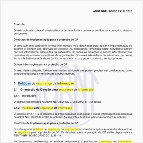 Quais devem ser as políticas para segurança da informação em DP?