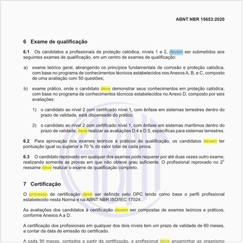 Como deve ser feito o processo de certificação?