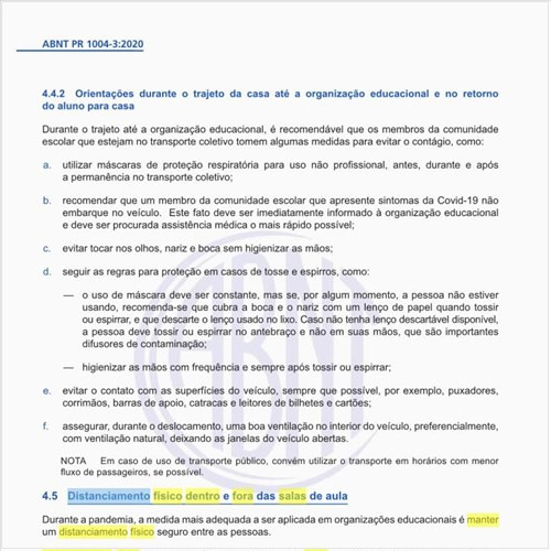 Como manter o distanciamento físico dentro e fora das salas de aula?
