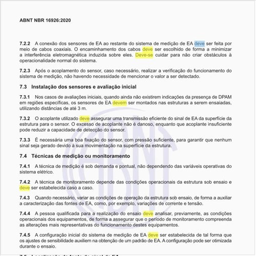 O que deve conter o relatório de ensaio?