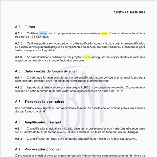 Quais devem ser os tipos de filtros?
