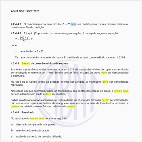 Como deve ser executado o ensaio de resistência ao óleo?