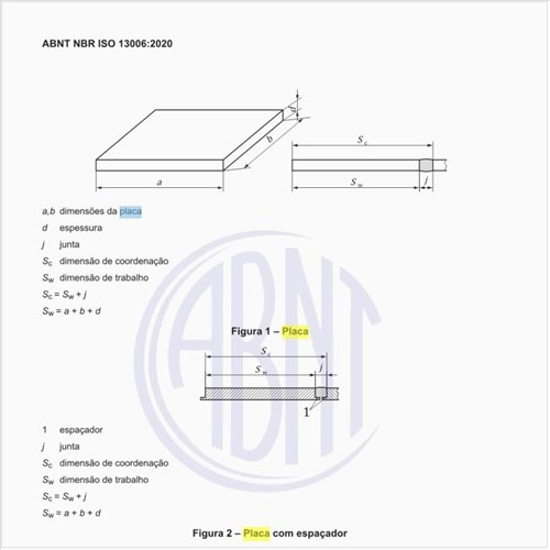 Como deve ser uma placa com espaçador?