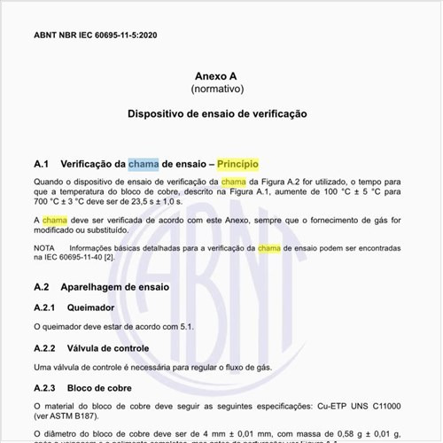 Qual é o princípio da verificação da chama de ensaio?