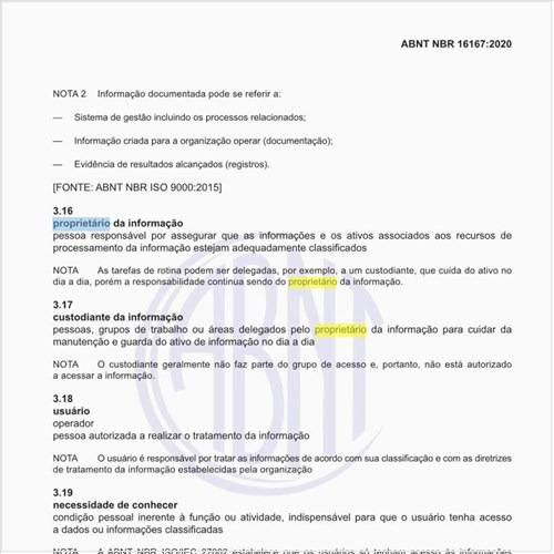 Quem é o proprietário da informação?