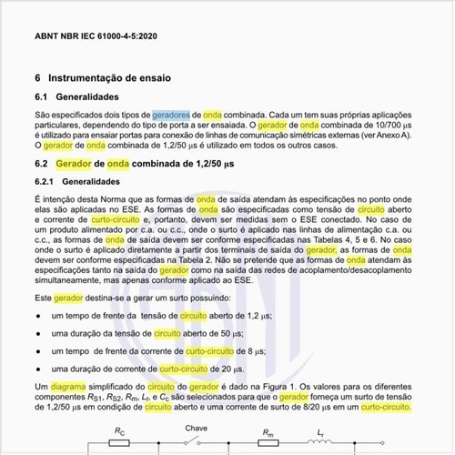 Como é o diagrama simplificado do circuito do gerador de onda combinada?