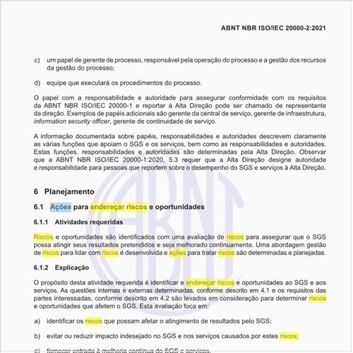 O que fazer em relação às ações para endereçar riscos e oportunidades?