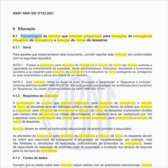 Como executar o indicador de porcentagem de escolas que ensinam preparação para situações de emergência e redução de riscos de desastres?