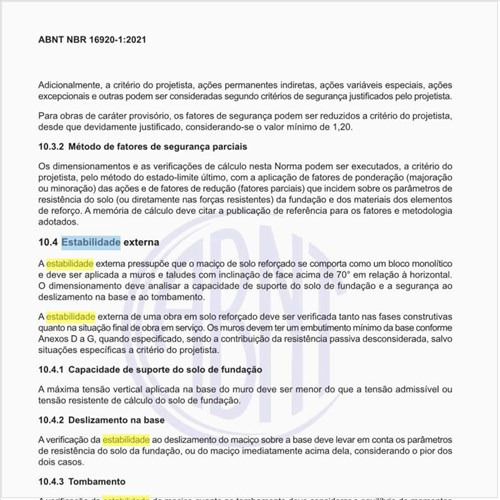 Como fazer a verificação da estabilidade interna?