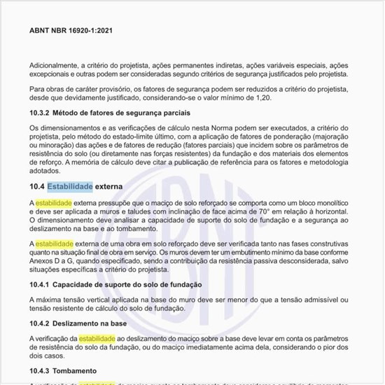 Como fazer a verificação da estabilidade interna?