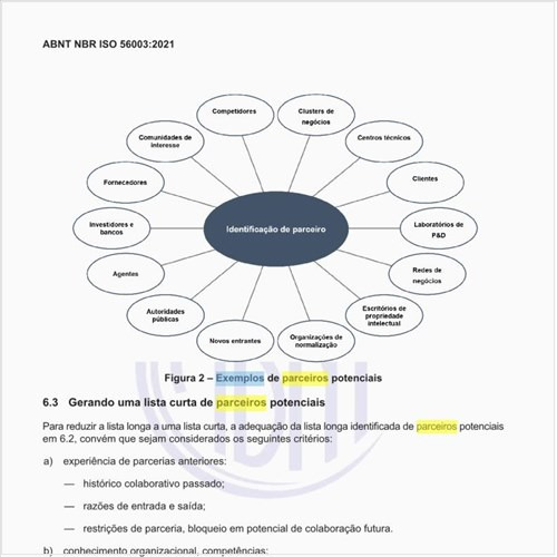 Quais são os exemplos de parceiros potenciais?