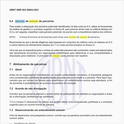 Como deve ser tomada a decisão de seleção de parceiros?