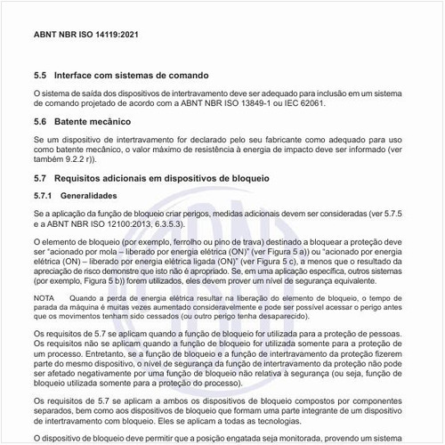 Quais são os requisitos adicionais em dispositivos de bloqueio?