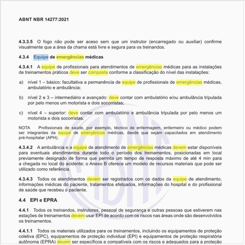 Como deve ser composta a equipe de emergências médicas?