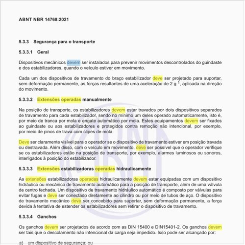 O que deve ser feito em relação às extensões operadas manualmente?