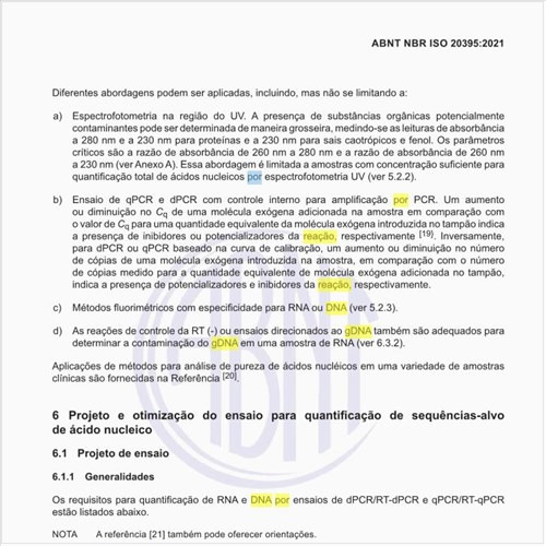 Como deve ser feita a seleção de amplicon ou do fragmento de DNA específico produzido por uma tecnologia de amplificação de DNA, como a reação em cadeia da polimerase (PCR)?