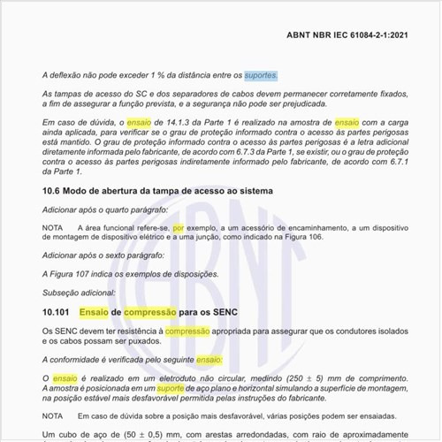Por que fazer o ensaio de compressão para os SENC?
