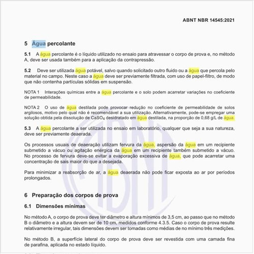 O que é a água percolante?