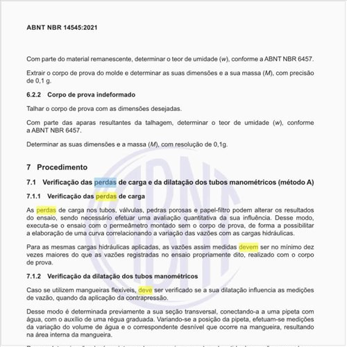 Como deve ser feita a verificação das perdas de carga?