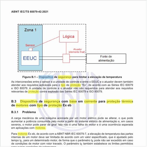 Qual é o dispositivo de segurança com base em corrente para proteção térmica de motores com tipo de proteção Ex eb?