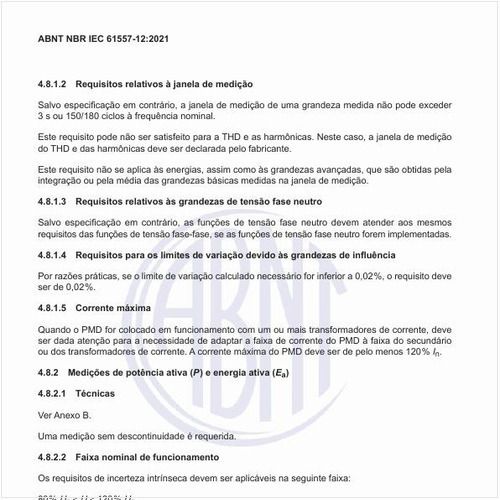 Quais são os limites de variação devido às grandezas de influência?