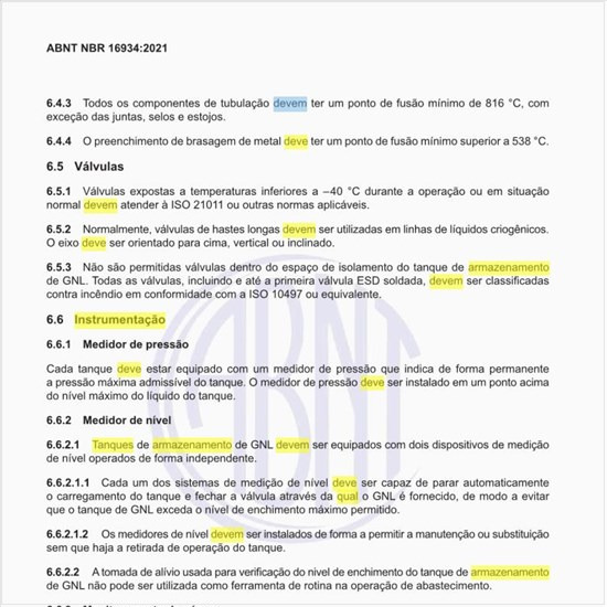 Qual deve ser a instrumentação dos tanques de armazenamento de GNL?