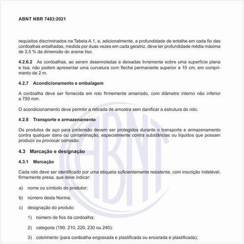 Como deve ser feita a marcação nos produtos?