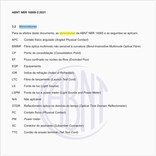 Quais são as abreviaturas e os símbolos usados nessa norma?