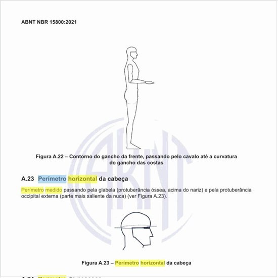 Como deve ser medido o perímetro horizontal da cabeça?