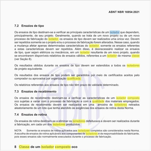 Qual é a classe de um isolador composto oco?