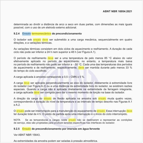 Como deve ser executado o ensaio termomecânico de precondicionamento?