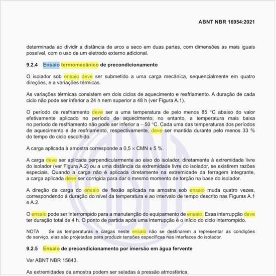 Como deve ser executado o ensaio termomecânico de precondicionamento?