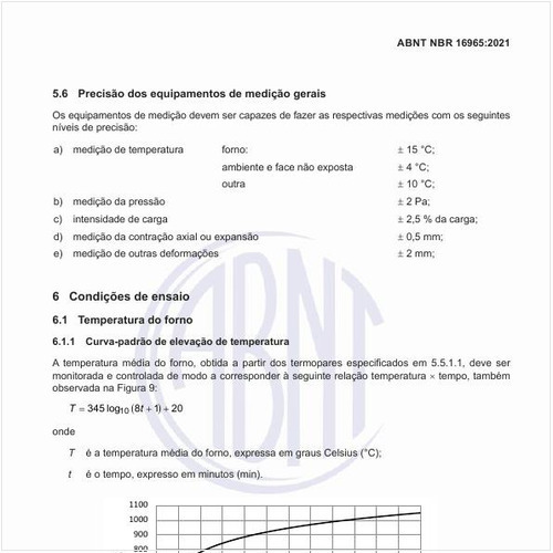 Qual deve ser a precisão dos equipamentos de medição gerais?
