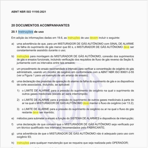 O que deve conter as instruções de uso?