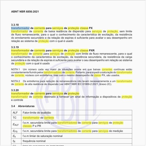 O que é um transformador de corrente para serviços de proteção classe PXR?