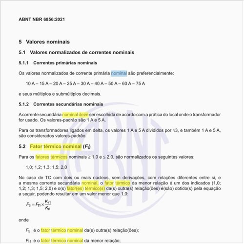 Qual deve ser o fator térmico nominal (Ft)?