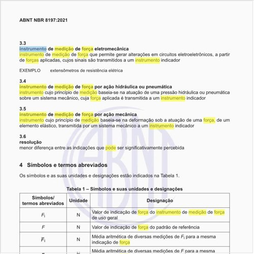 Como pode ser definido um instrumento de medição de força eletromecânica?