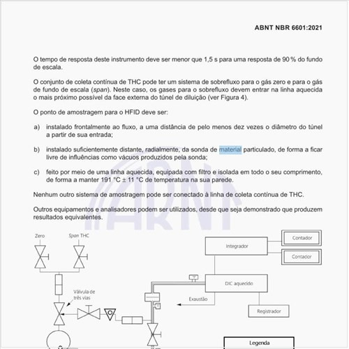 Quais são as especificações dos filtros para o material particulado?