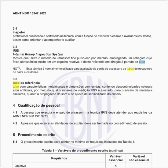 O que é o tubo de referência?