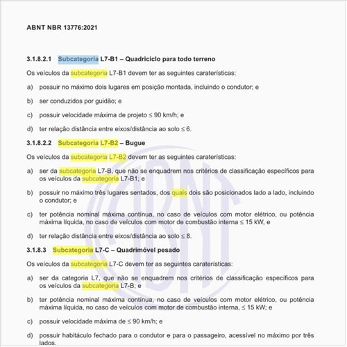 Quais as características da subcategoria L7-B2 – Bugue?