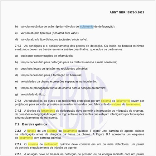 Qual é a função de um sistema de isolamento químico?