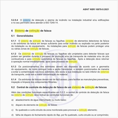 No que consiste um sistema de extinção de faísca?