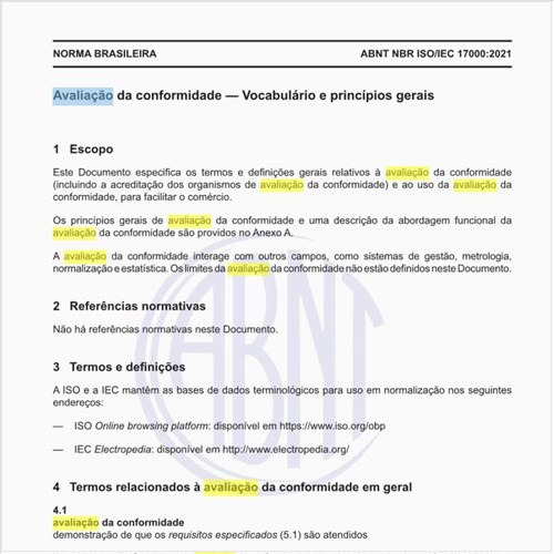 O que é a avaliação da conformidade?