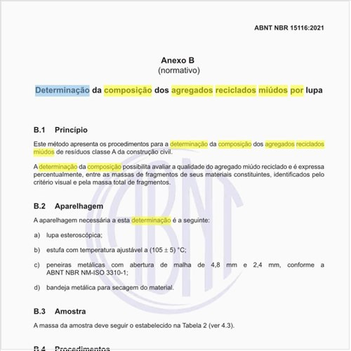Como realizar a determinação da composição dos agregados reciclados miúdos por lupa?
